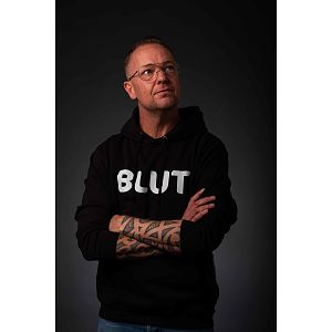 Hoodie heren Blut navy