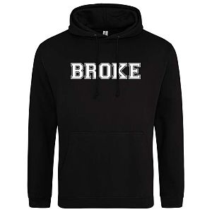 Hoodie dames Broke zwart