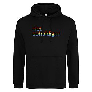 Hoodie heren nietschuldig regenboog